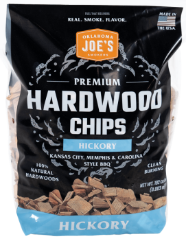 Bag of premium hickory hardwood chips