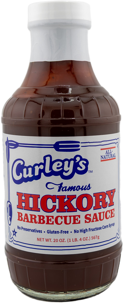 Curley's Famous Hickory BBQ Sauce bottle